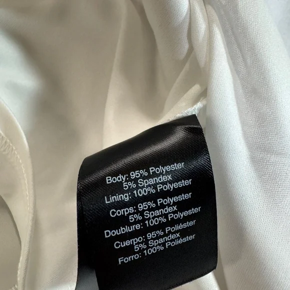 NWT Donna Karan New York Water Color  Print Midi Sheath Dress Floral Beige 2 - Picture 10 of 10